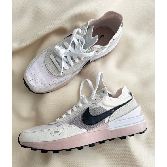 Nike Waffle One in White/Pink/Oxford, size 9.5 - Picture 2 of 6